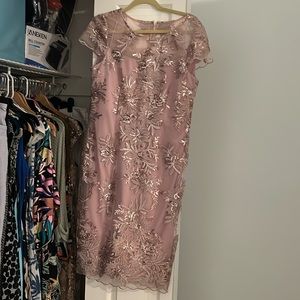Violet evening gown worn once size 10 lining very comfortable